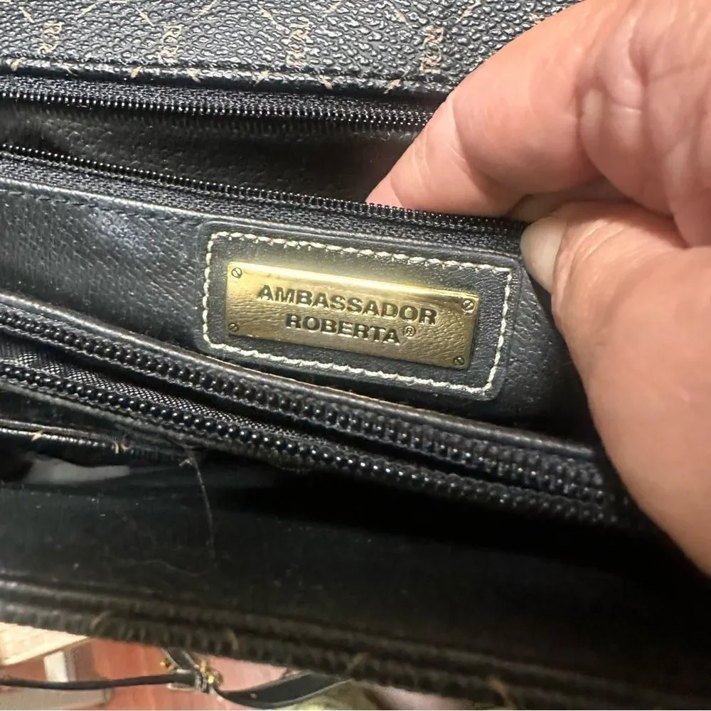 Ambassador Roberta Vintage Elegant Shoulder Briefcase Unisex